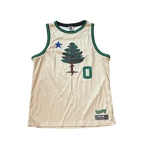 Banner 18 Boston Celtics “Dirigo” Pine Tree Heritage Jersey – Size L